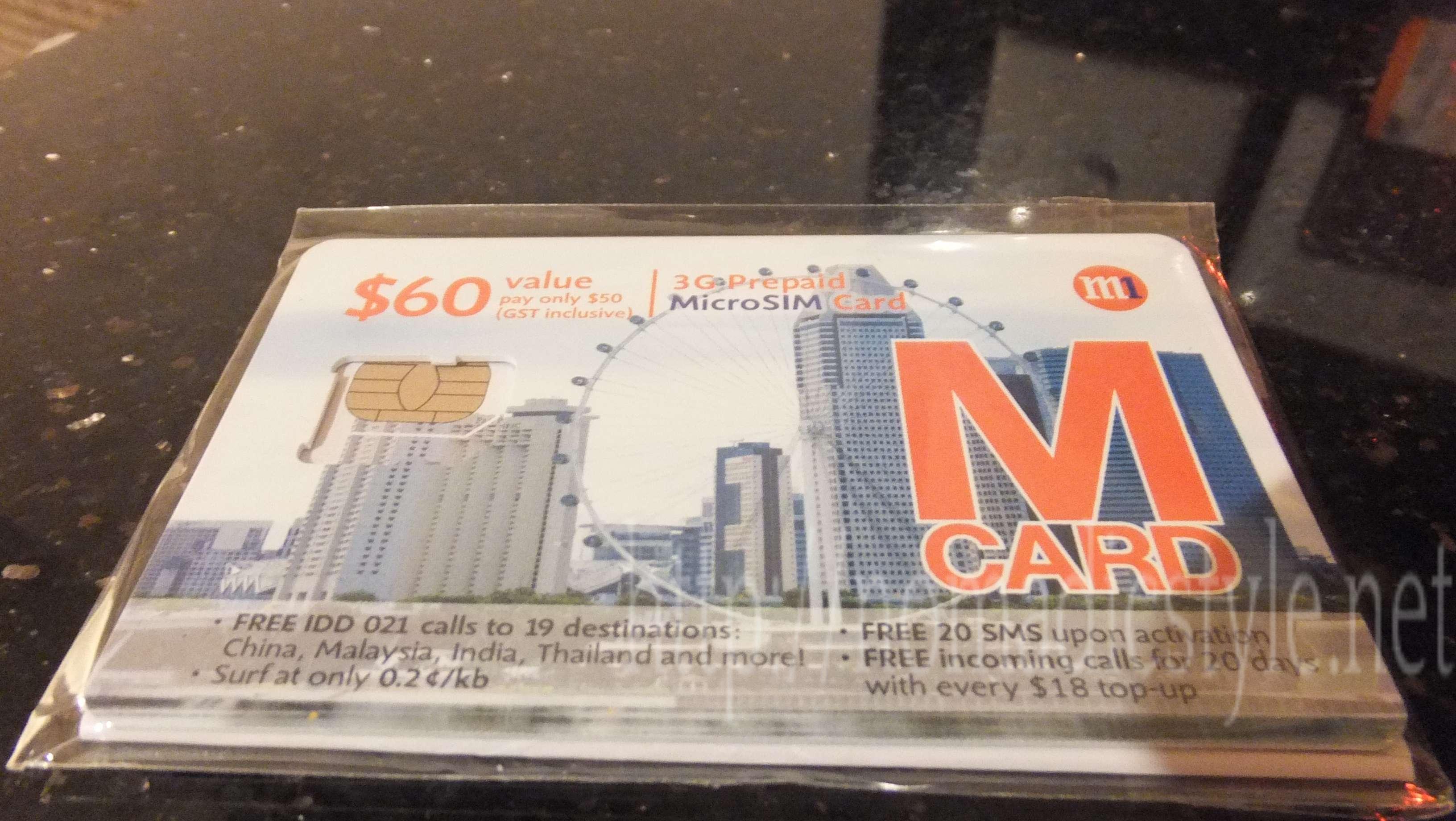 [シンガポール探訪記] Day1-3 シンガポール m1 sim 購入